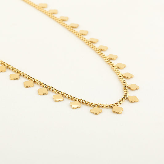 Ketting Klavertjes - Goud