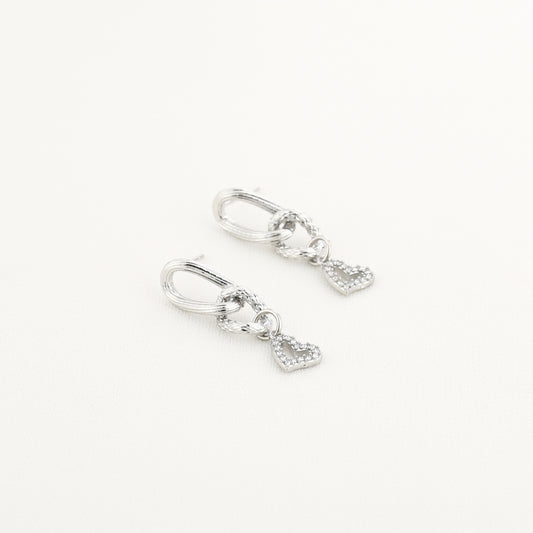 Oorbellen Locked in - Zilver