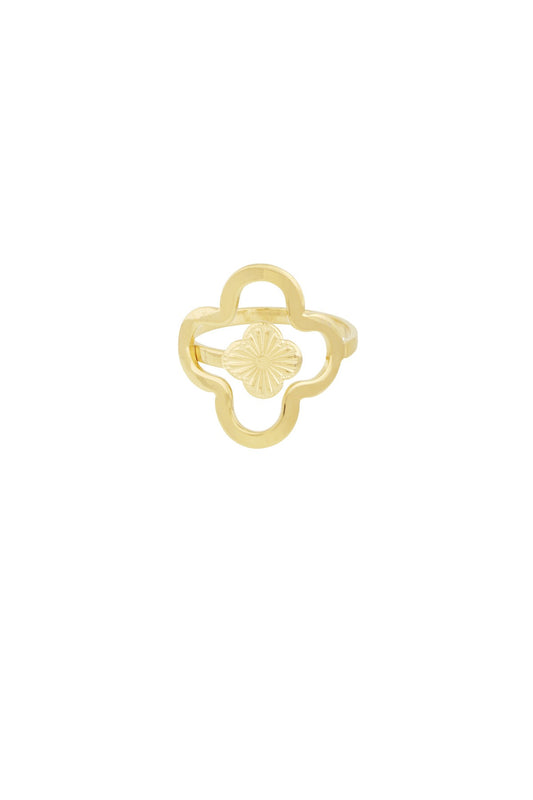 Ring Lucky leaf - Goud