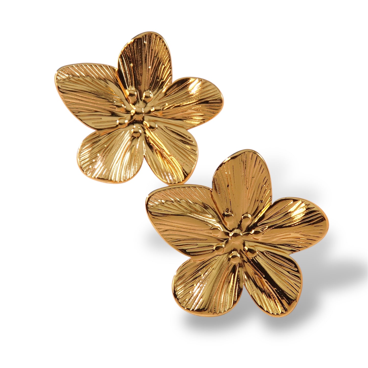 Bloom oorbellen - Goud