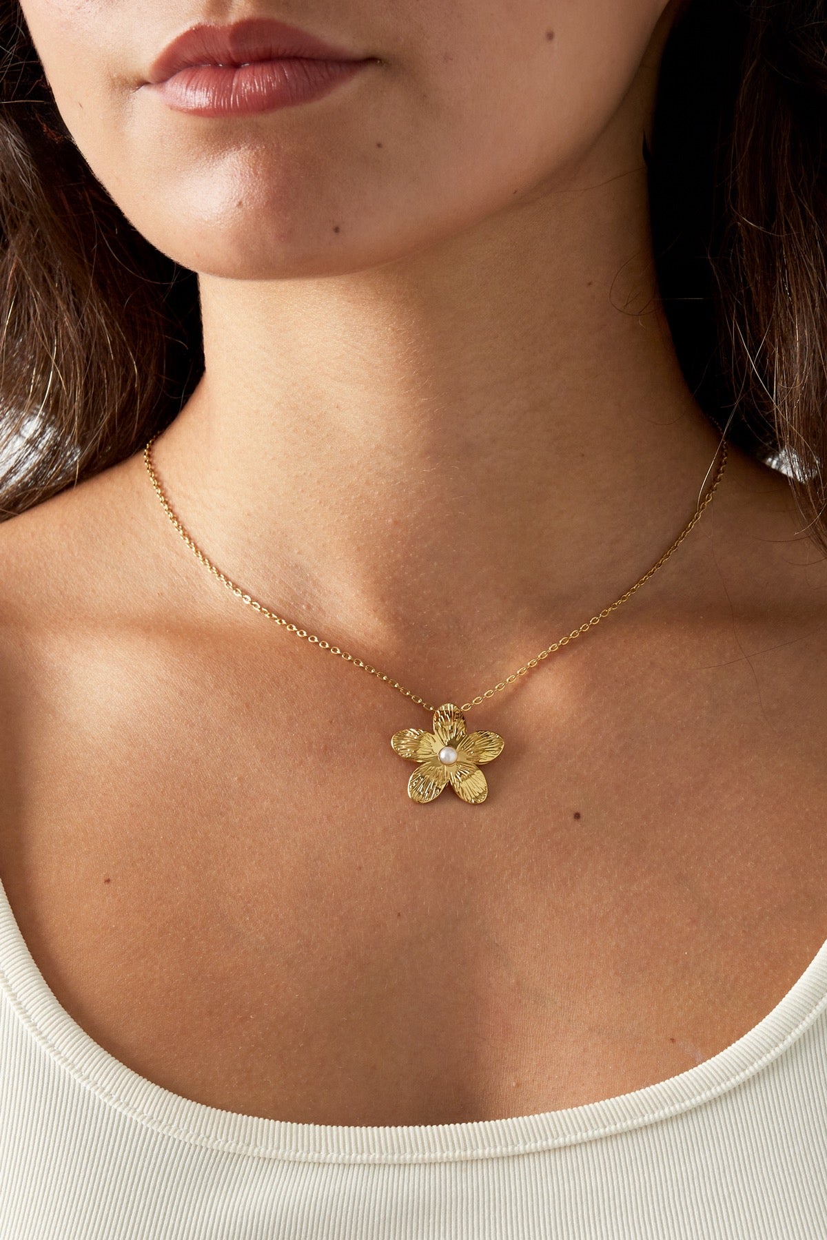Ketting Blossom burst - Goud