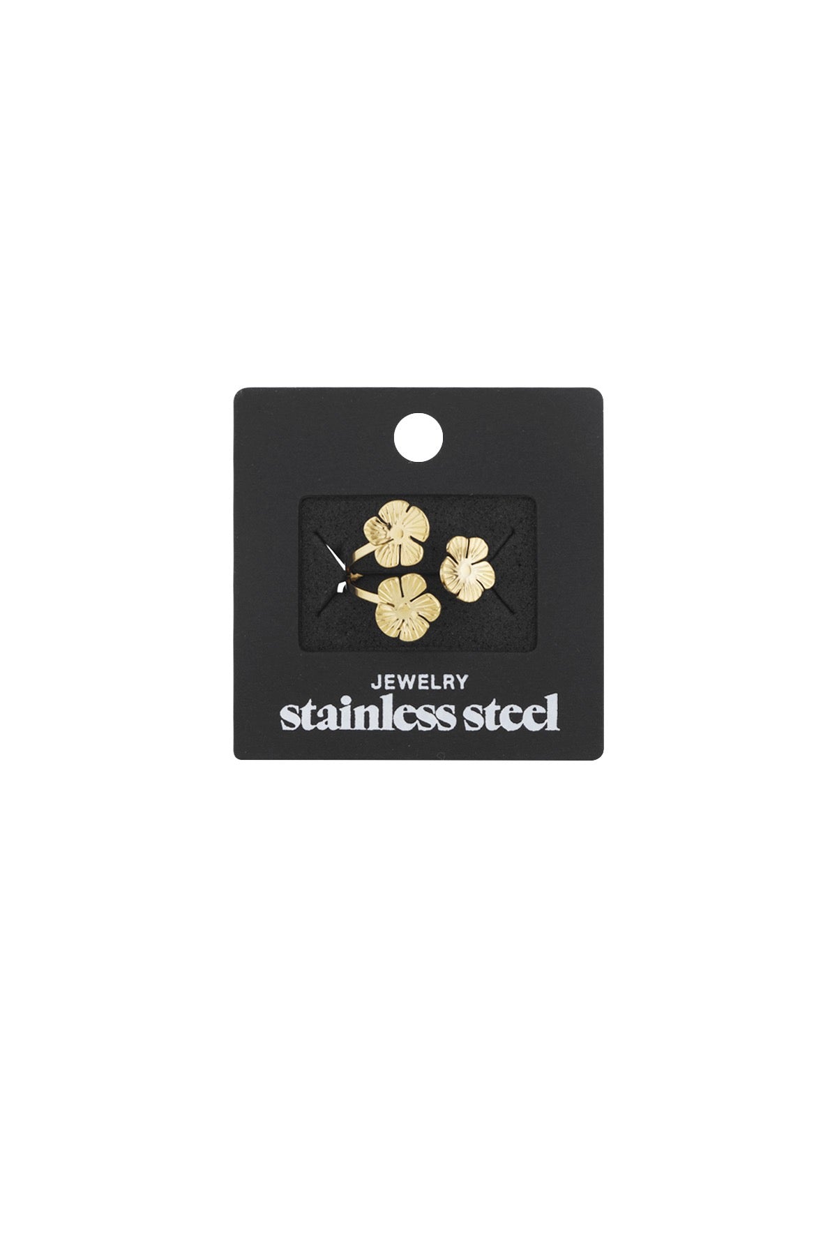 Ring Floral trio - Goud