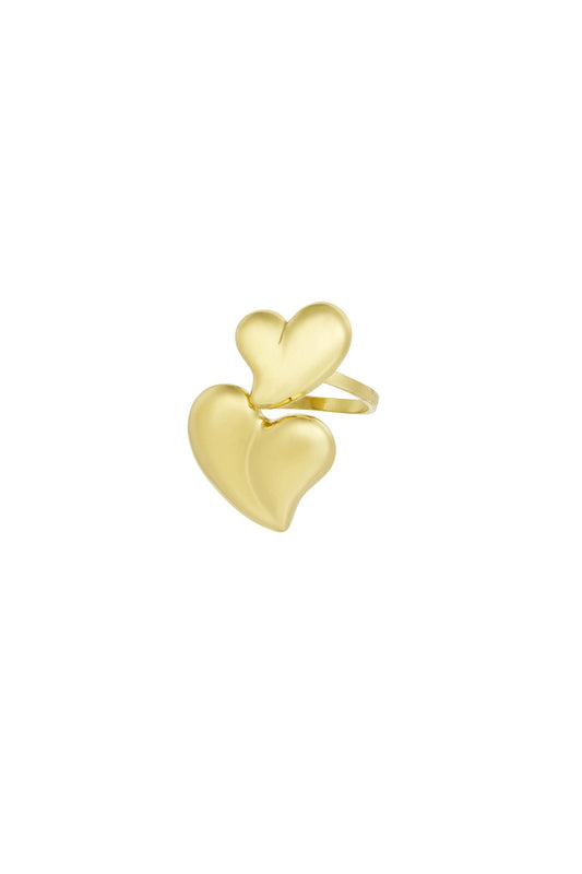 Ring Double love - Goud