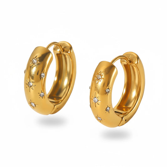 Oorbellen Stargazing - Goud