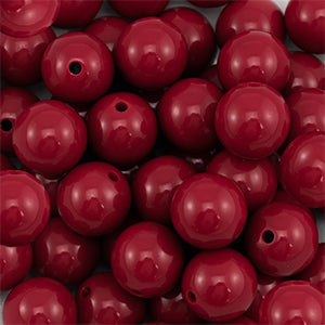 Kralenketting Wine red