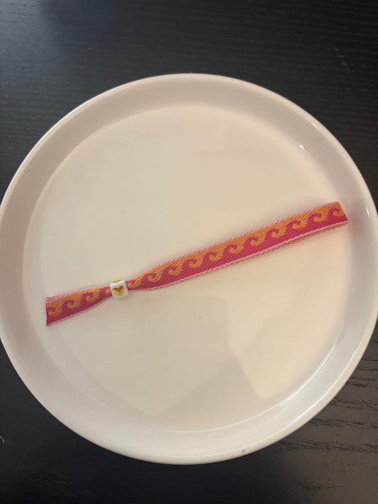 Lintarmbandje Golven