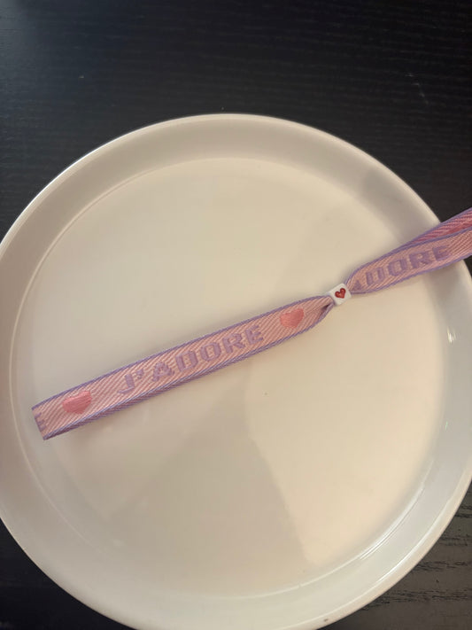 Lintarmbandje J’adore