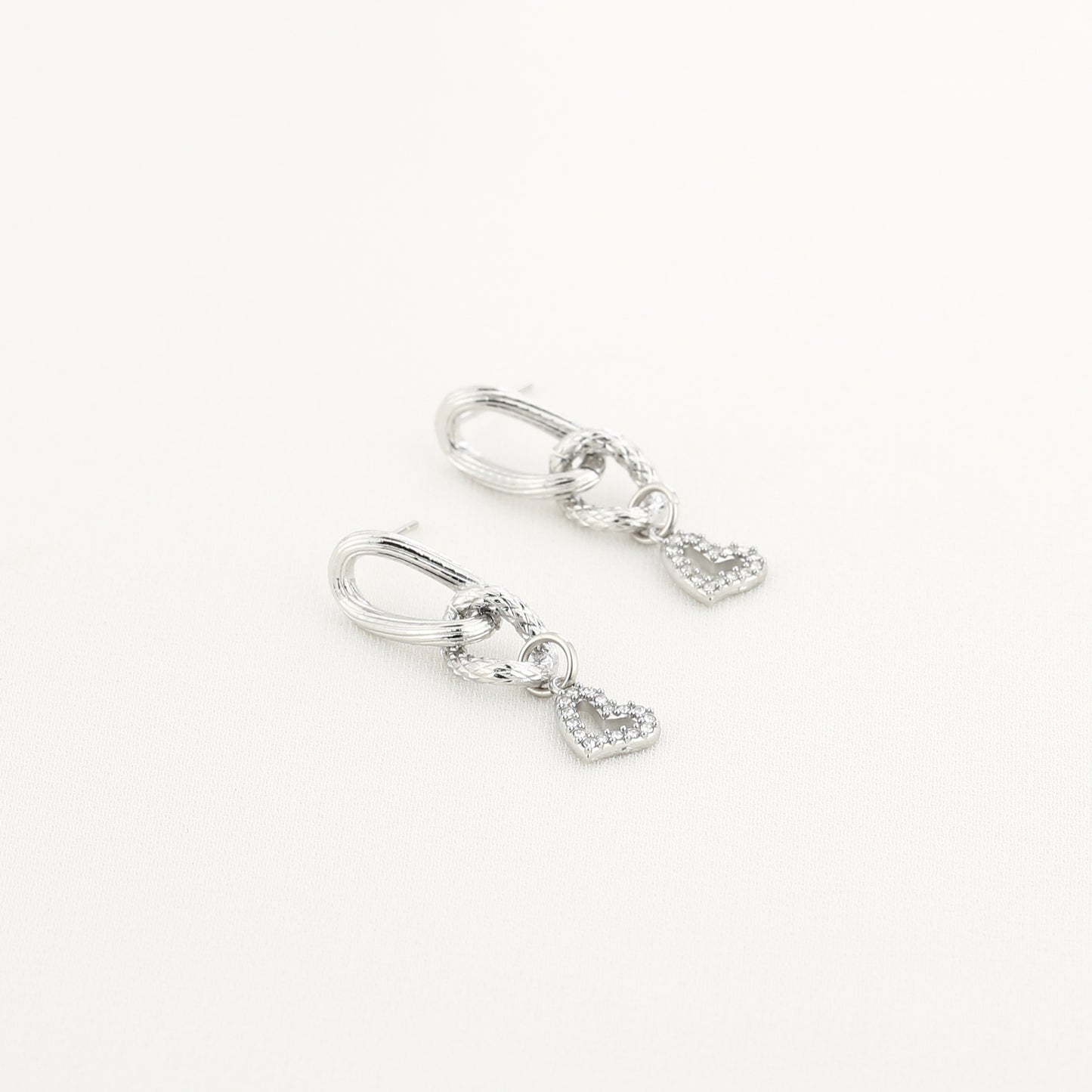 Oorbellen Locked in - Zilver