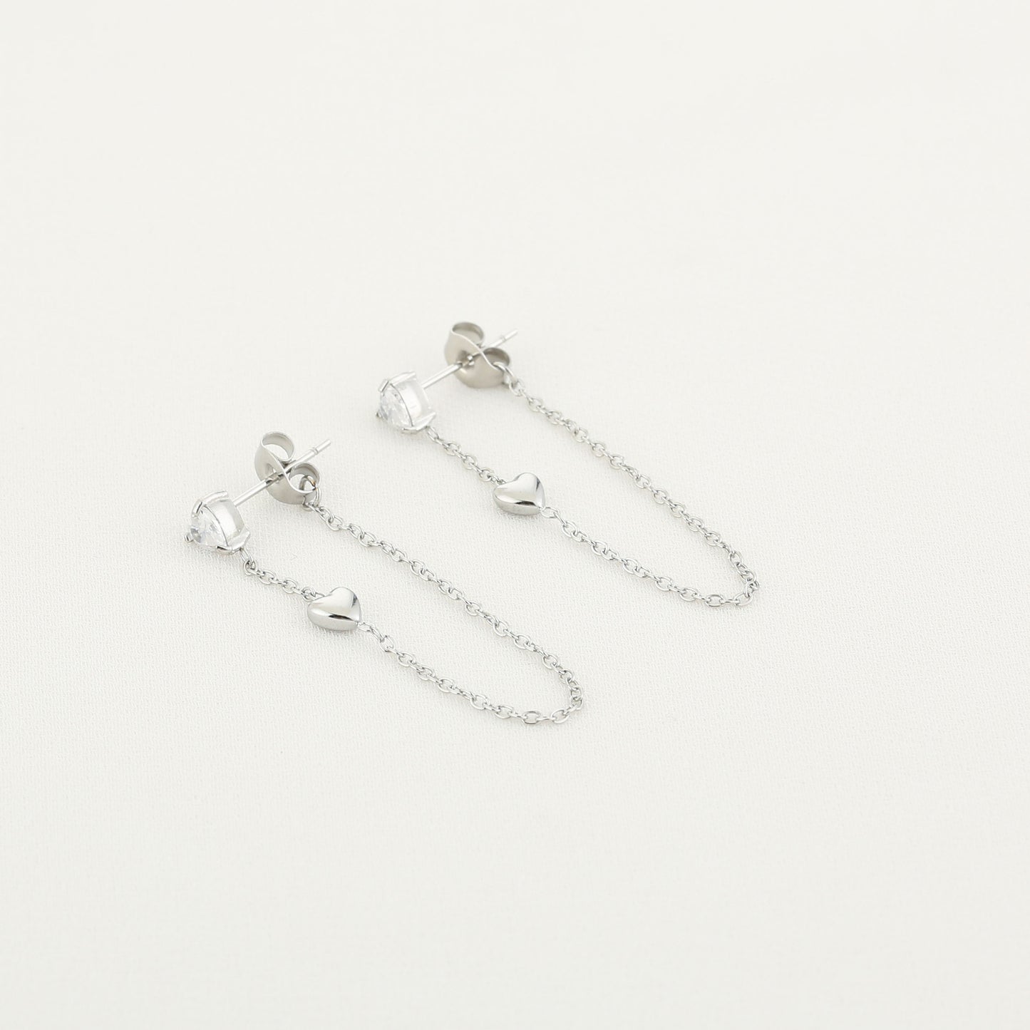 Oorbellen Chain - Zilver