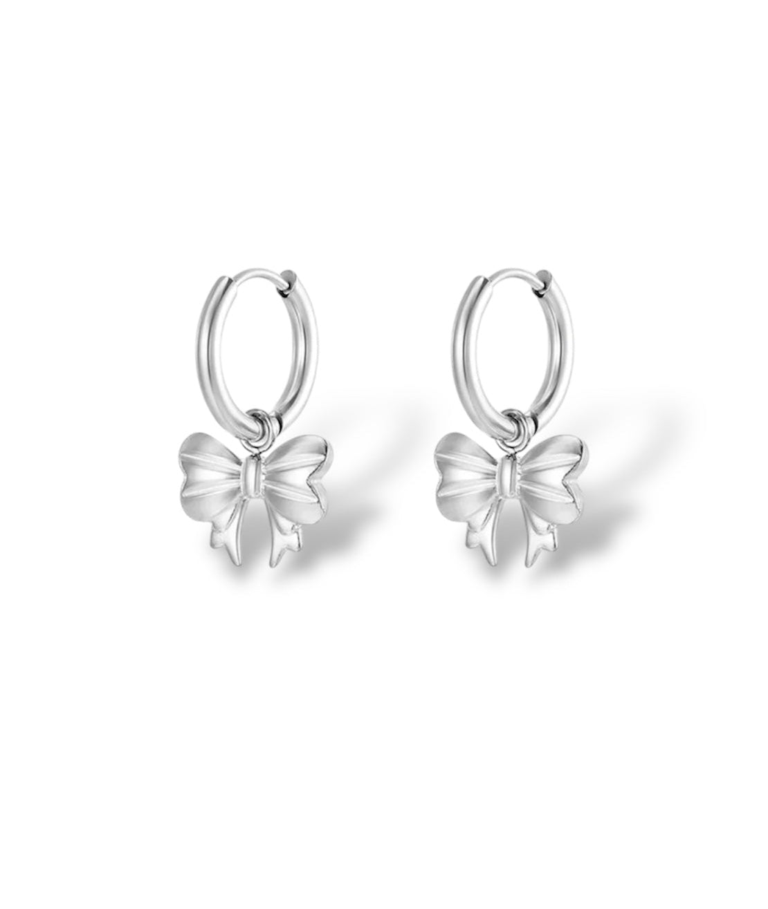 Oorbellen Bowtiful - Zilver