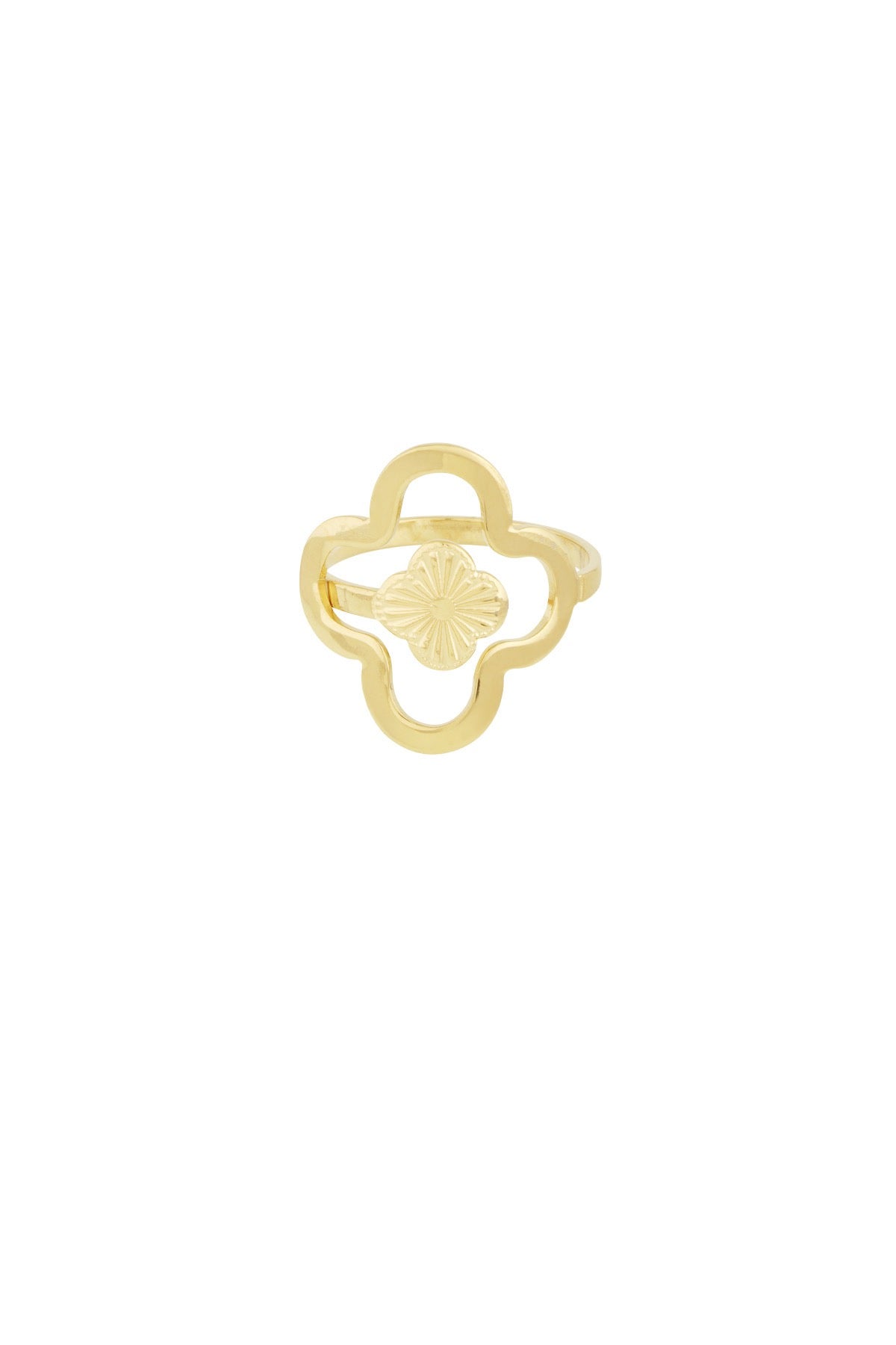 Ring Lucky leaf - Goud