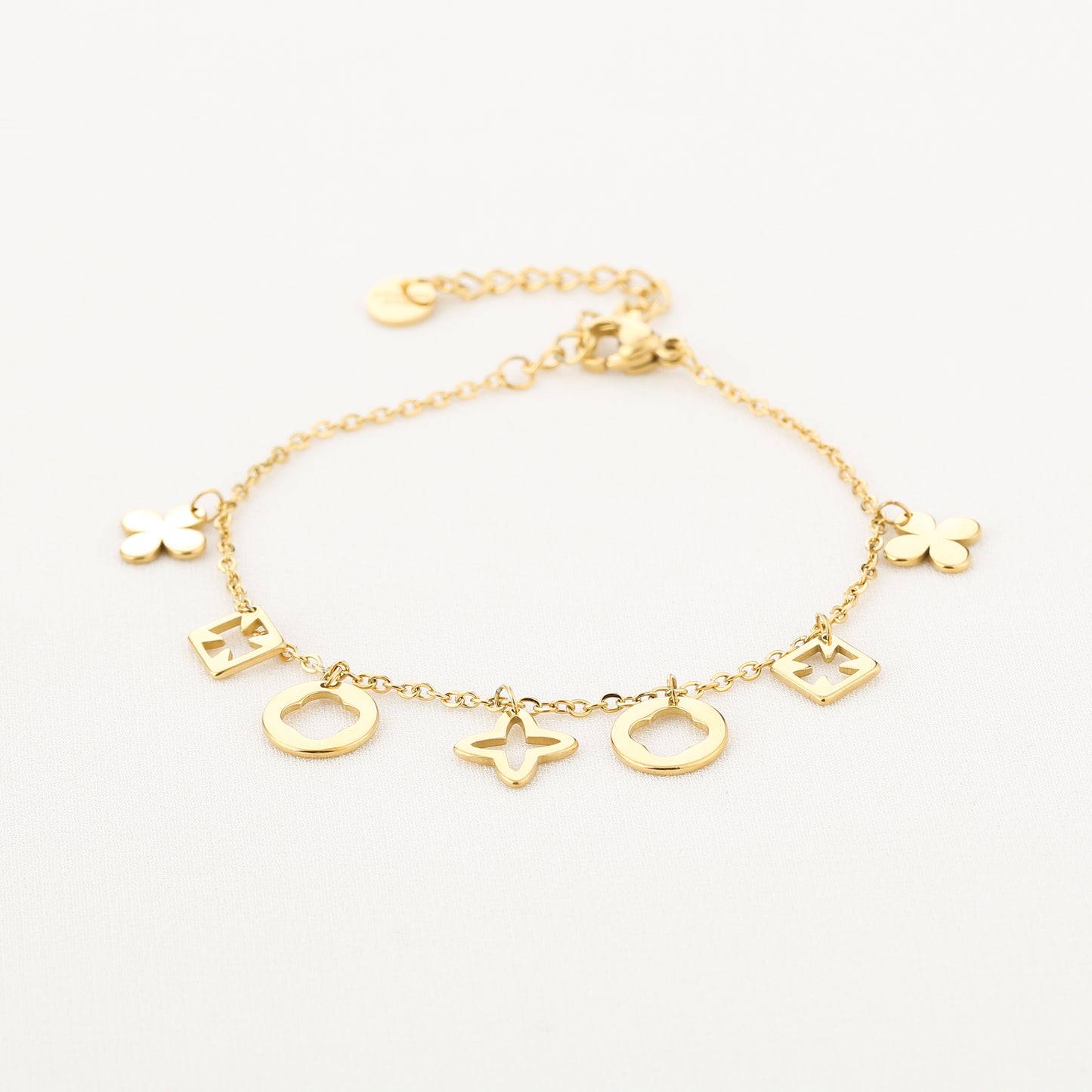 Armband Klavers - Goud