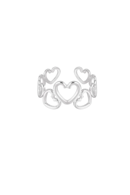 Ring Lots of love - Zilver