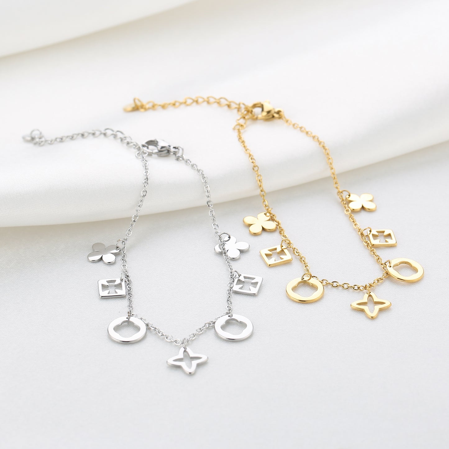 Armband Klavers - Goud