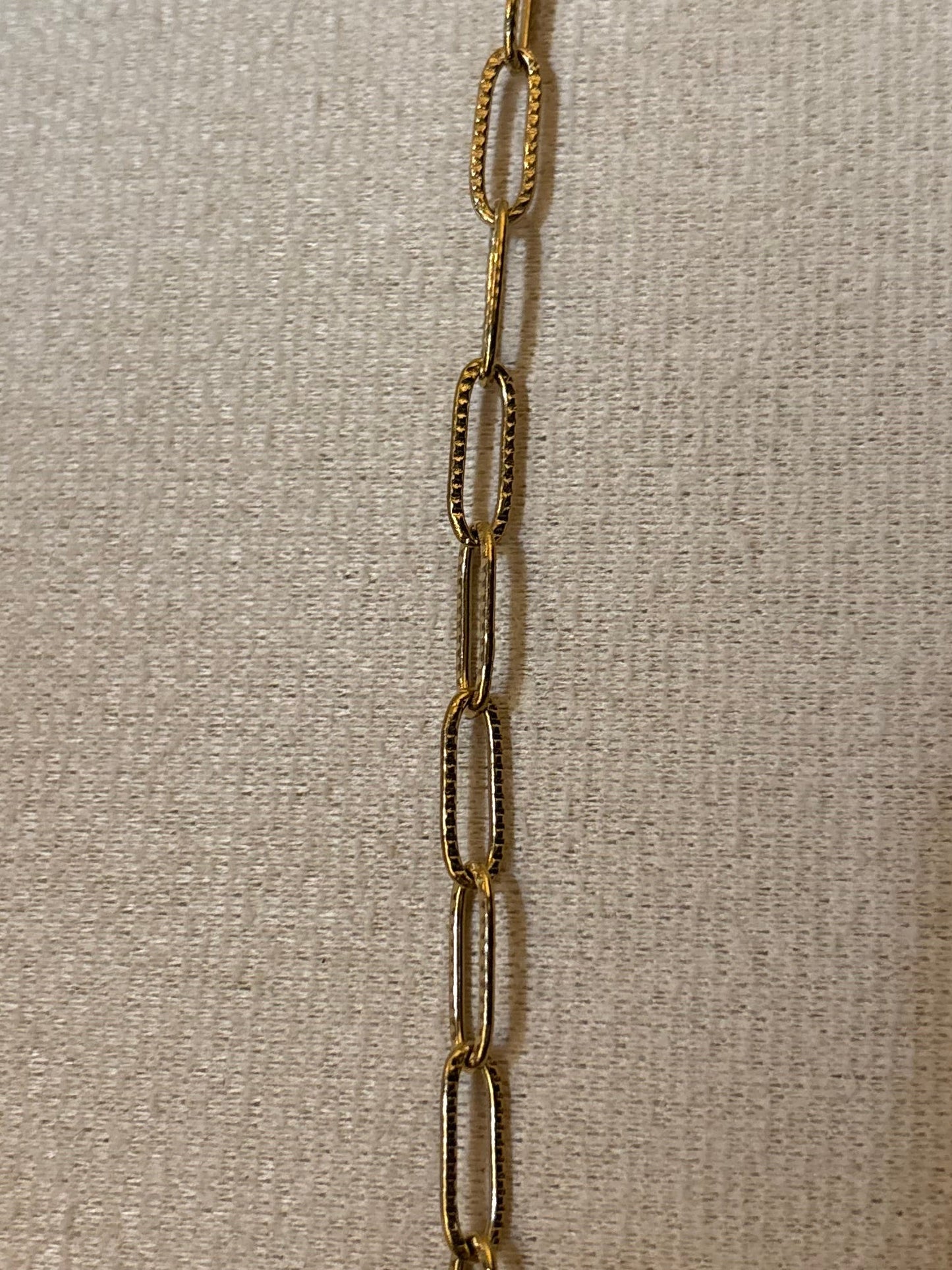 Paperclip ketting Structuur - Goud