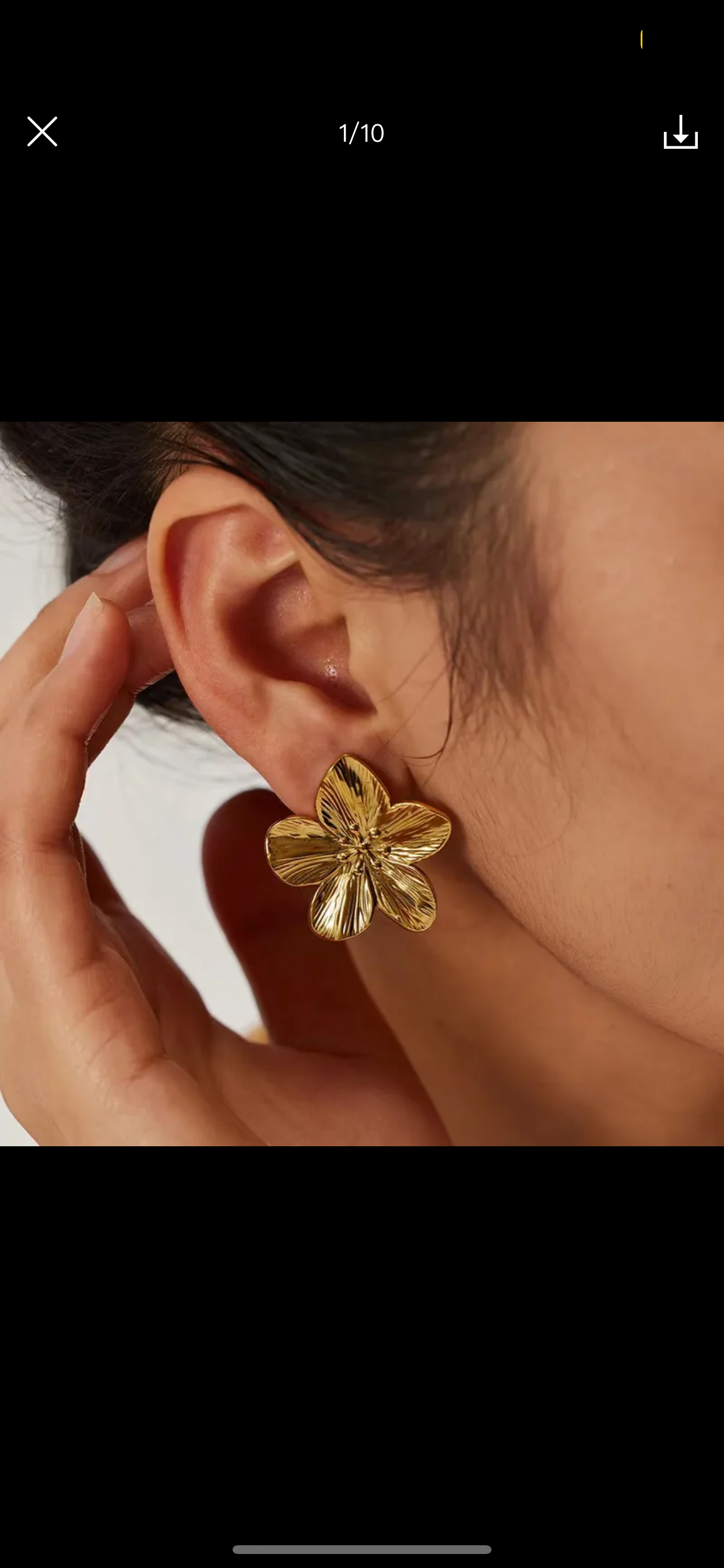 Bloom oorbellen - Goud