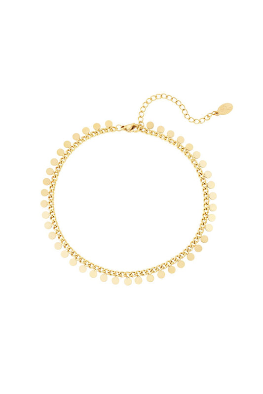 Enkelbandje Muntjes - Goud