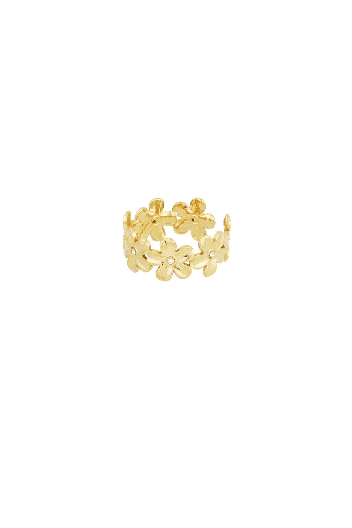 Ring Infinite flowers - Goud