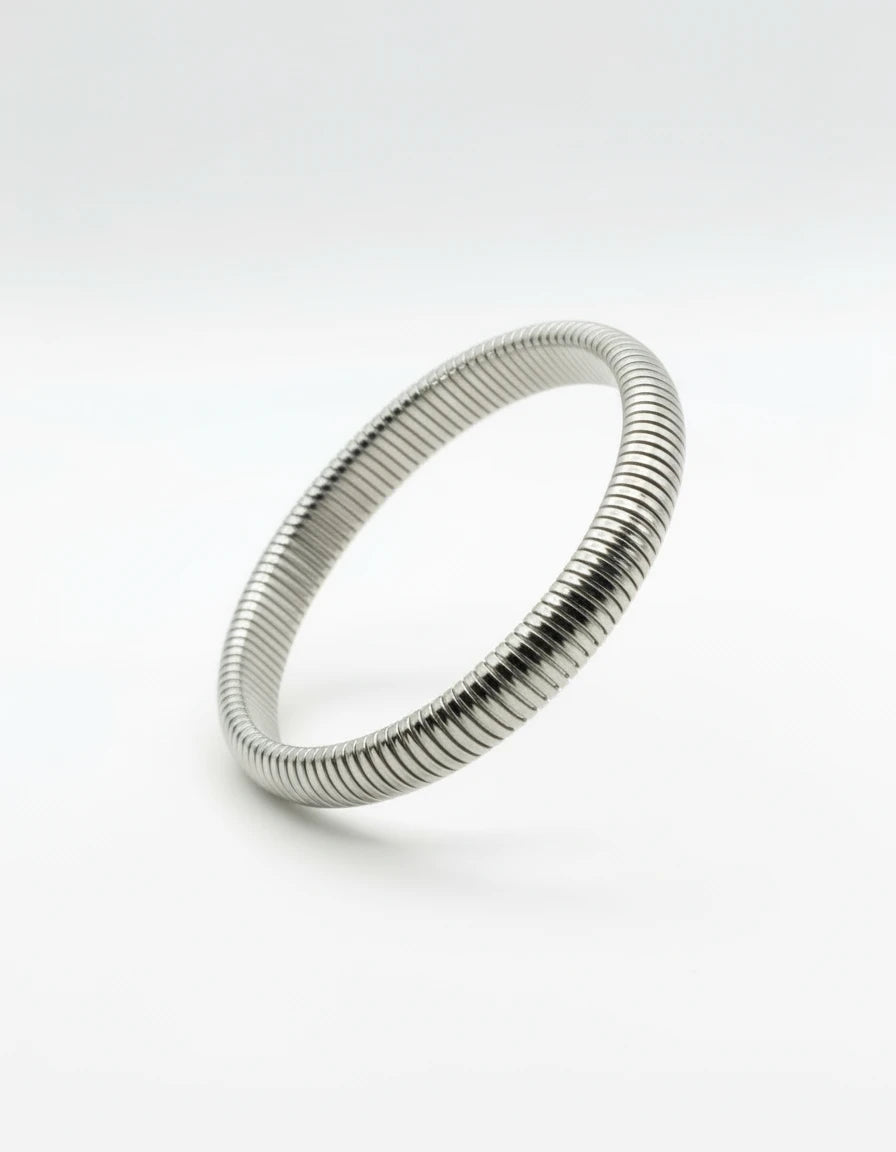 Bangle armband stretch - Zilver