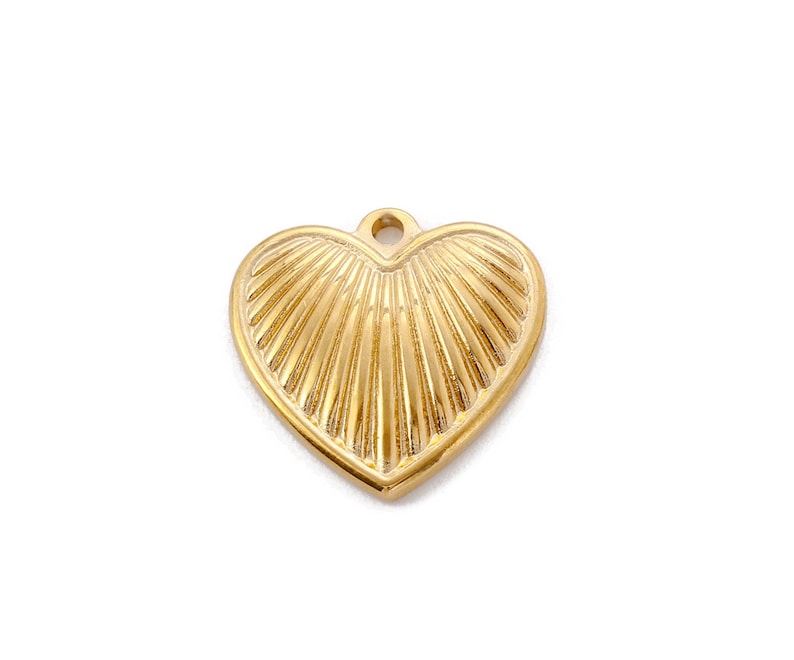 Bedel Hartje geribbeld - Stainless steel