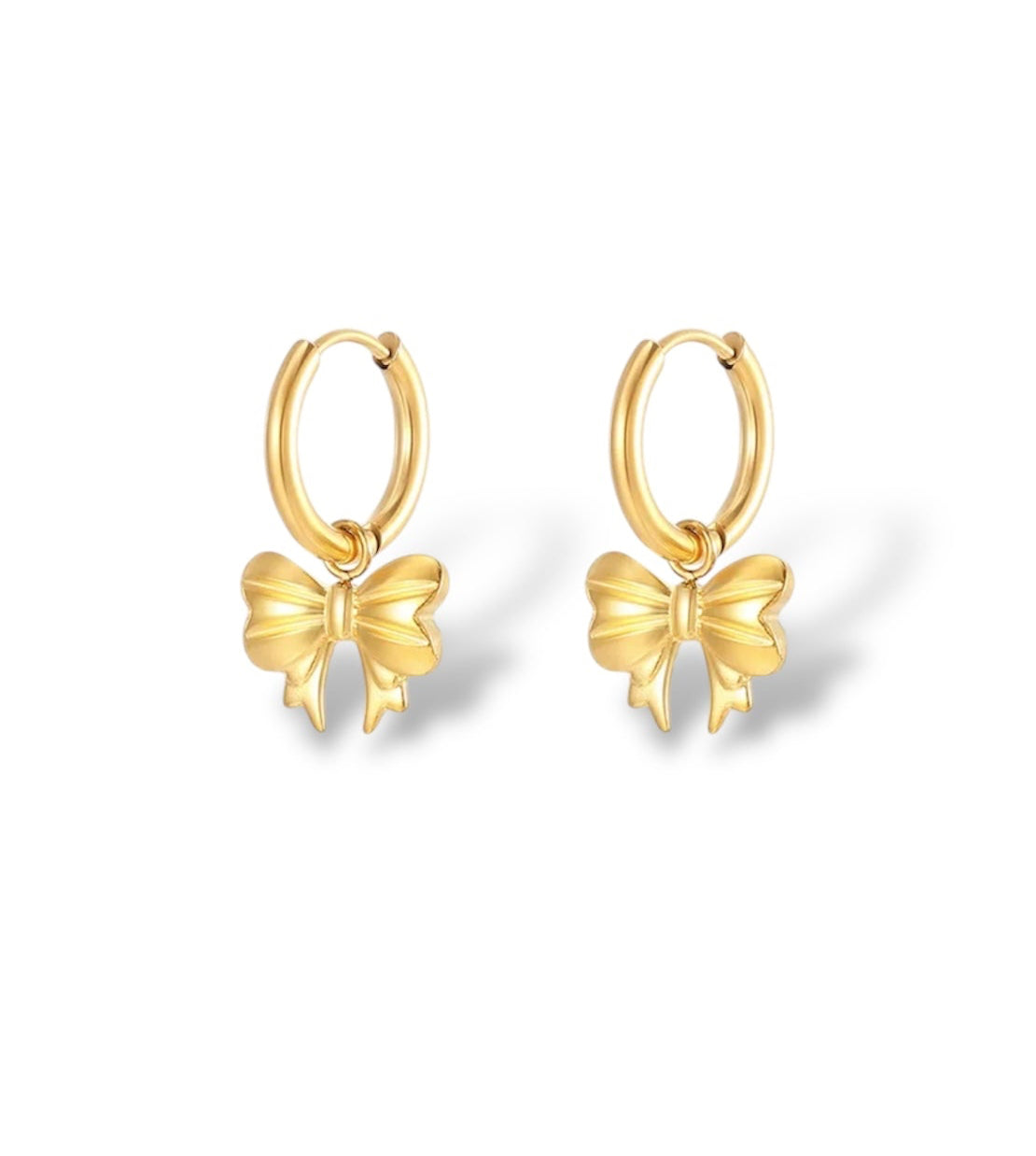 Oorbellen Bowtiful - Goud