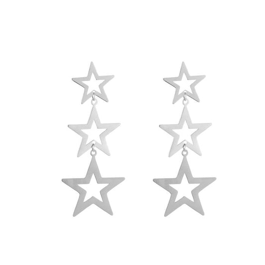 Starry statement oorbellen