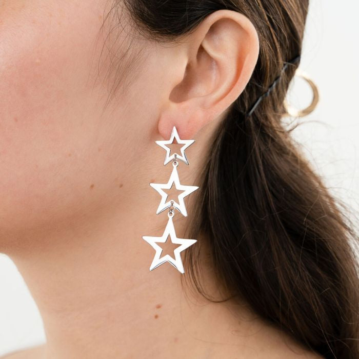 Starry statement oorbellen